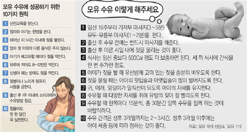 모유수유 단계별 실천방법