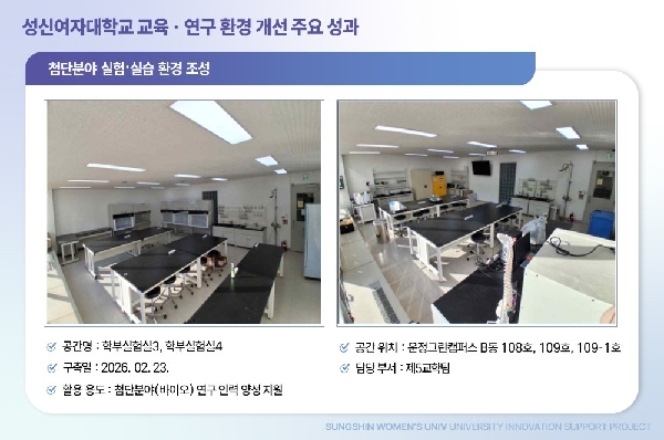 첨단분야 실험·실습 환경 조성_첨단분야 실험실습실 구축 대표이미지