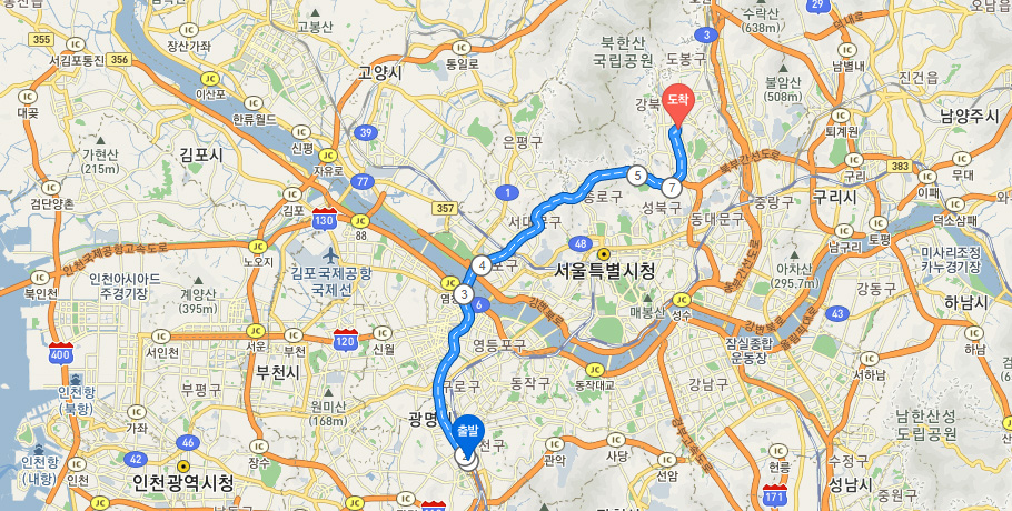 Geumcheon Interchange on Seohaean Expressway