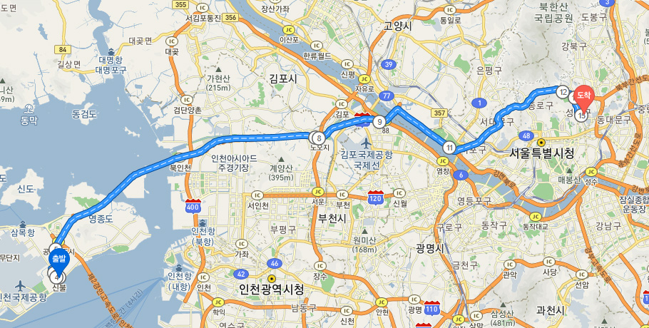 성신여대-찾아오시는길-돈암수정캠퍼스-자가용-인천 국제공항 신불IC