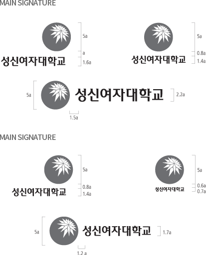 MAIN SIGNATURE 성신여자대학교, SUB SIGNATURE 성신여자대학교