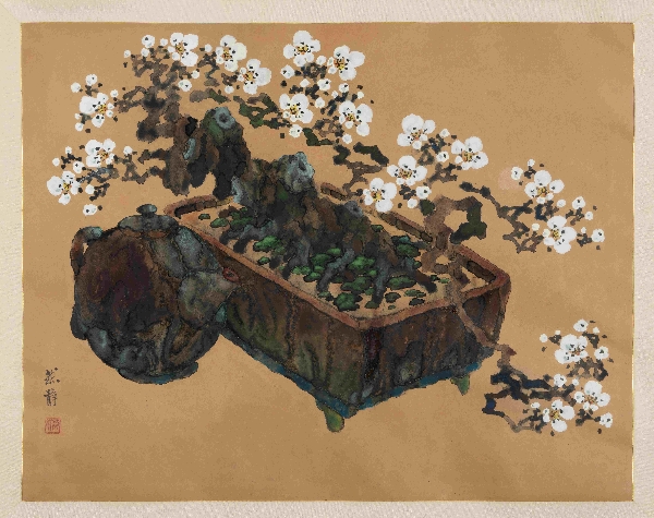 안상철〈조춘백매화〉 대표이미지