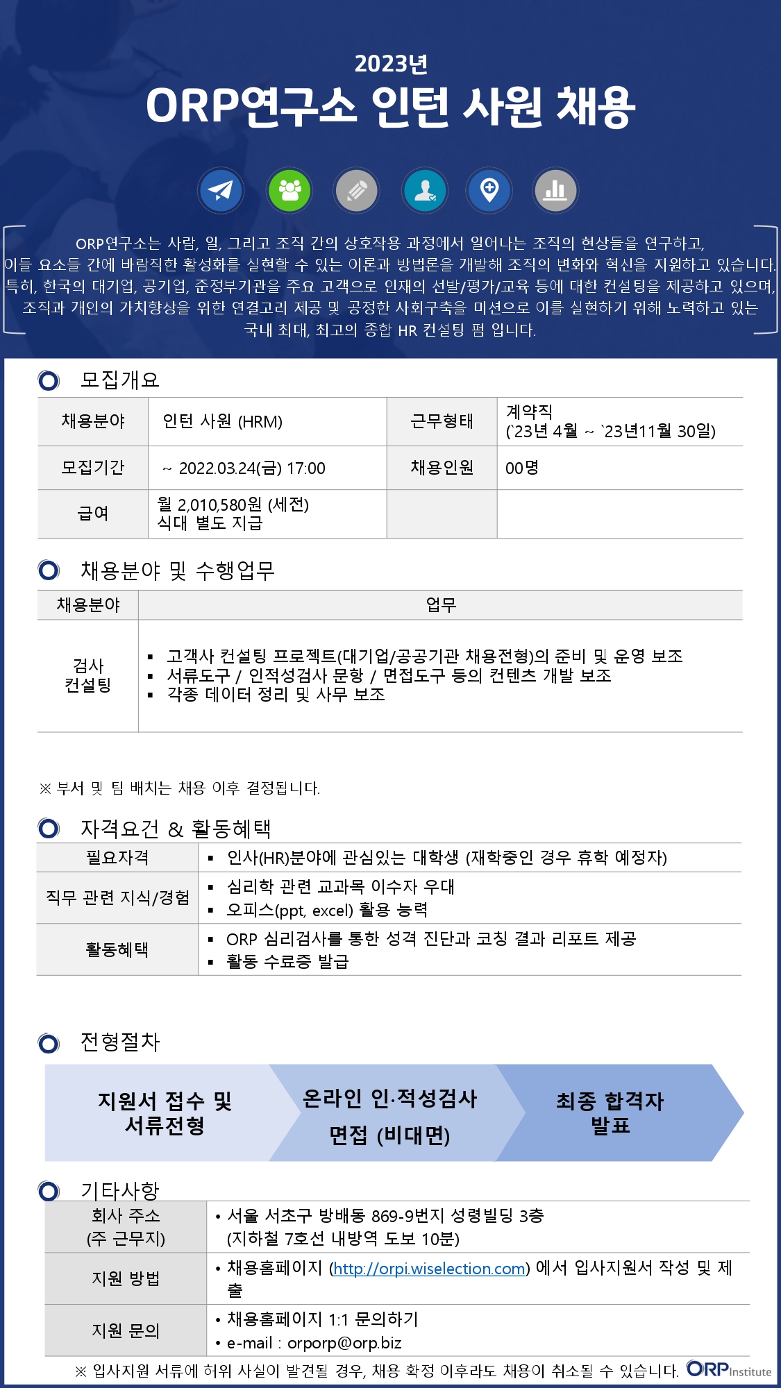 [ORP연구소] 학부 인턴 채용 공고 첨부 이미지