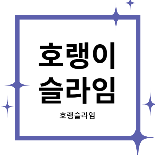 [2024 창업동아리] 호랭이슬라임 대표이미지